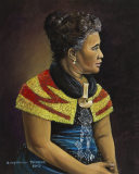 Queen Liliuokalani Blue Dress