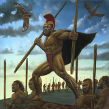 Hawaiian Warrior Imaikalani of Kau